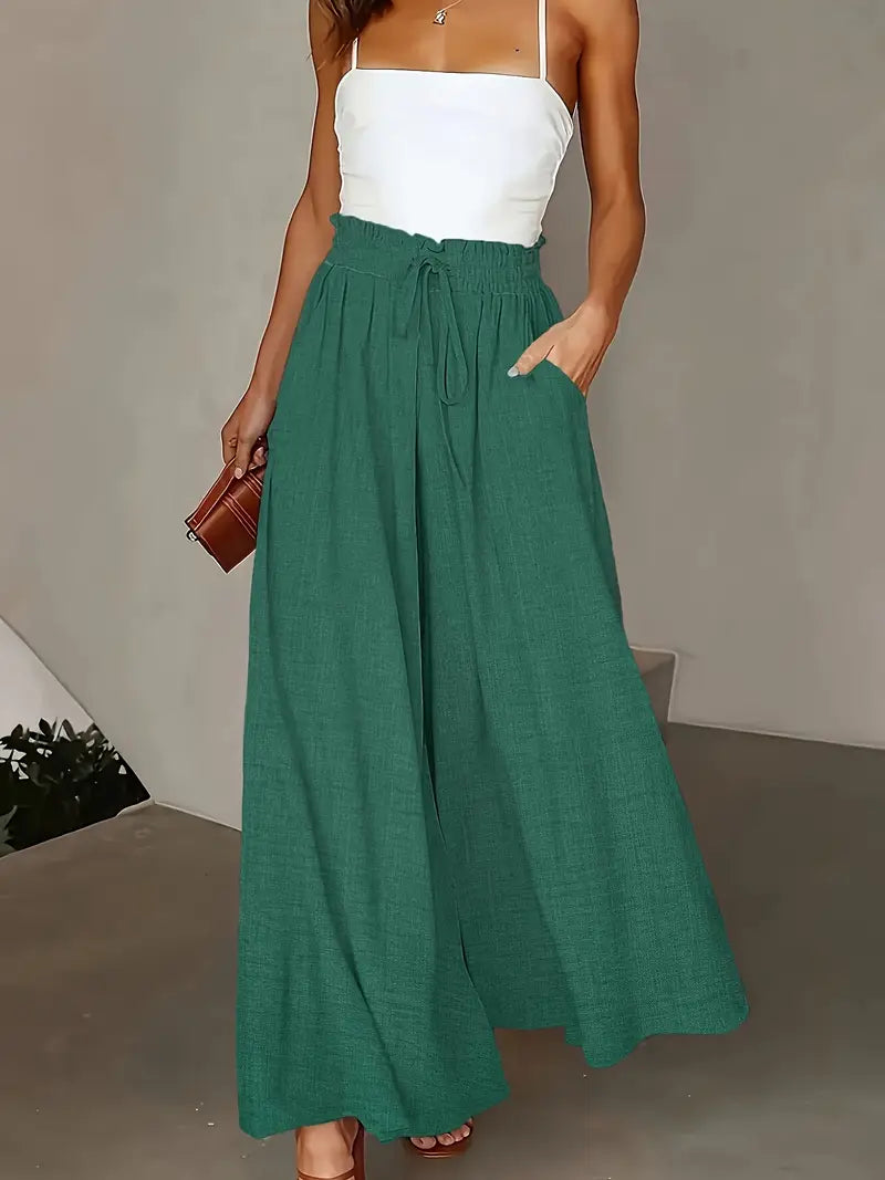Isla™ – Elegant High-Waist Wide Leg Pants