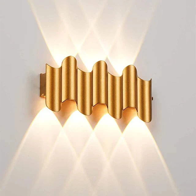 Vegas Vibe Lamp | Modern Wave Pattern Wall Lamp