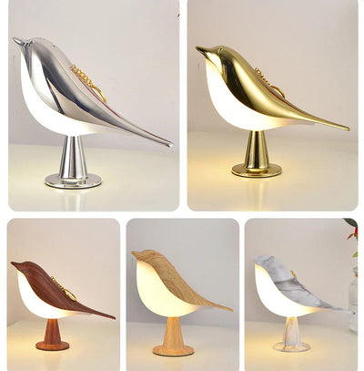 GlowNest | Wooden Bird-Shaped Night Lamp